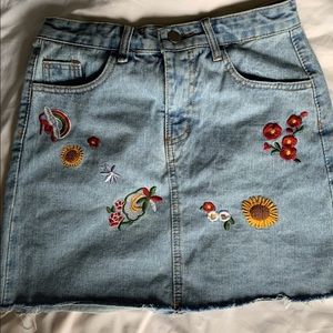 Embodied Jean skirt
